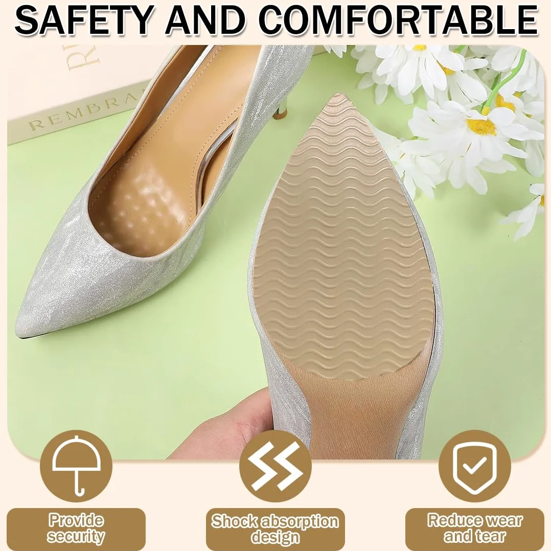 Imbottiture per Calzature Suola Antiscivolo con Motivo Ondulato Silicone Resistente all'Usura Tagliabile