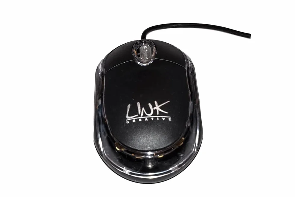 LINKLKTAST04 + LKMOS04 - Mini Tastiera Italiana Multimediale USB + Mini Mouse Ottico USB 3 tasti Nero
