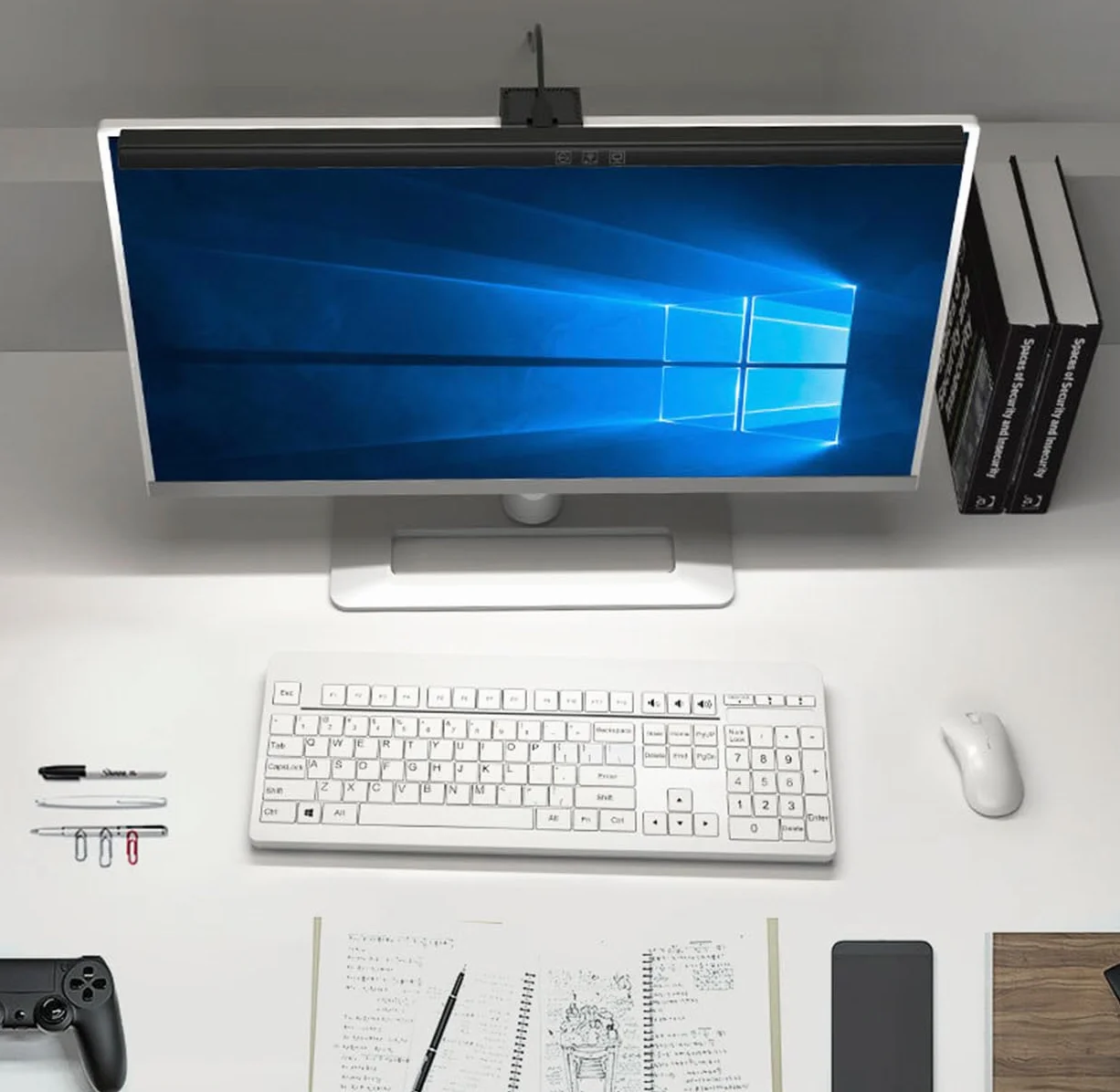 Computer Display Light Bar Schermo Protezione occhi LED Lampada da scrivania USB Lettura 3 modalità di luce Regolare la luminosità LE11 Nero