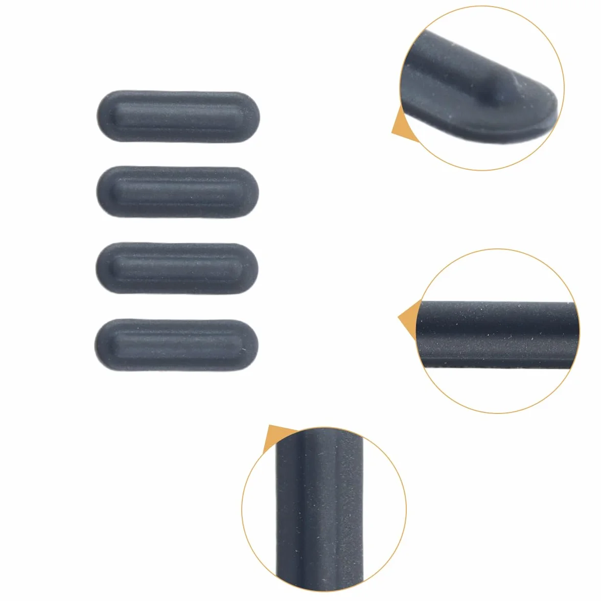 Piedini in gomma per laptop, piedini di ricambio antiscivolo resistenti all'usura compatibili con L440 L450 L460 W540 4 pezzi