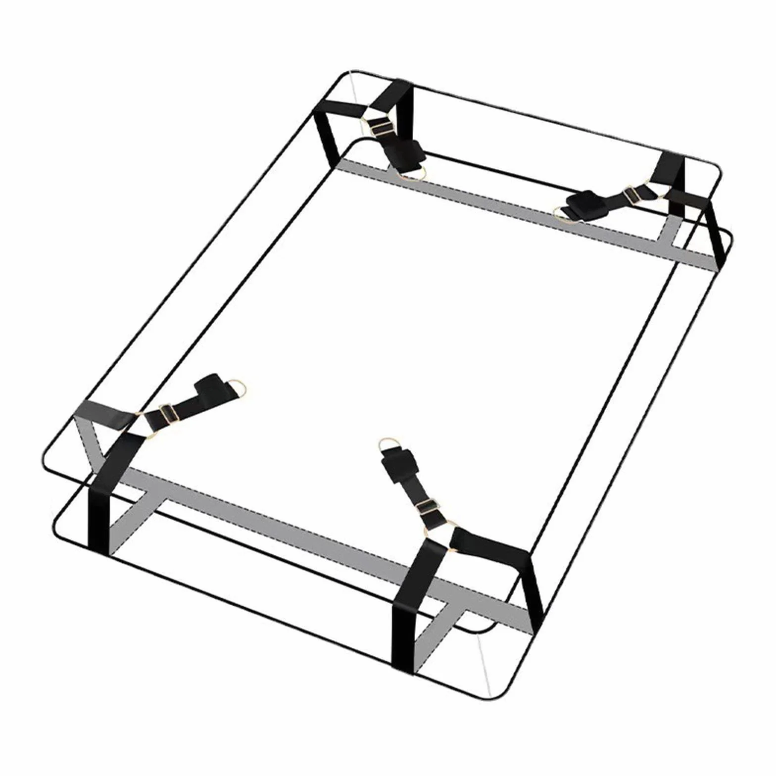 Manette BDSM Kit Bondage Set Coppia Letto Adulti Accessori Sessuali Morbide Nere