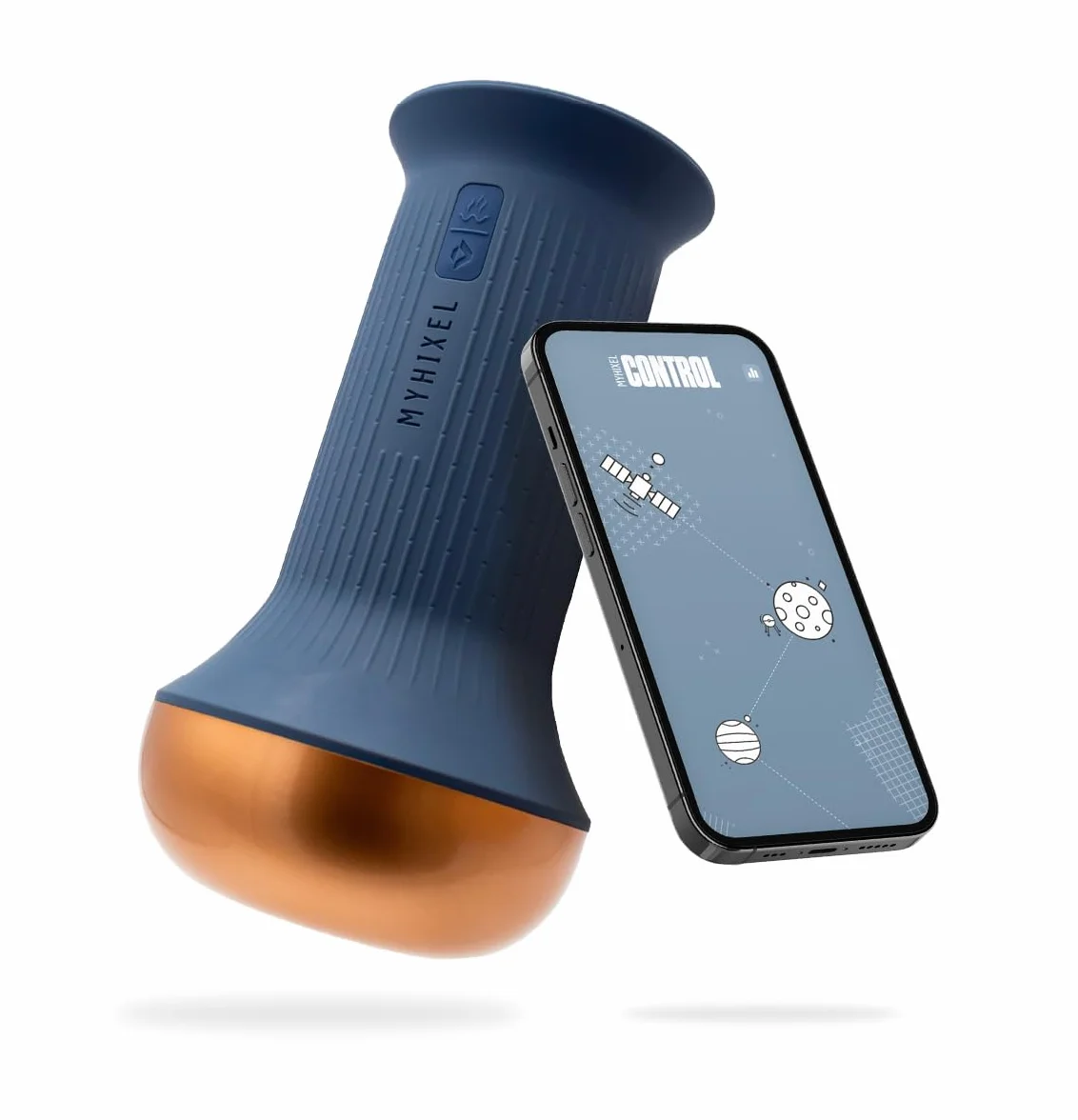 MYHIXEL CONTROL II Dispositivo per Eiaculazione Precoce con App AI Bluetooth Design Realistico Vibrazione Riscaldamento