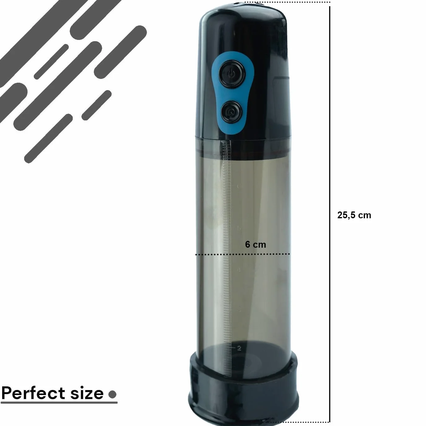 Pompa per il Pene Elettrica 28cm FOPS P02-8 Ingrandimento Erezione Giocattolo Erotico