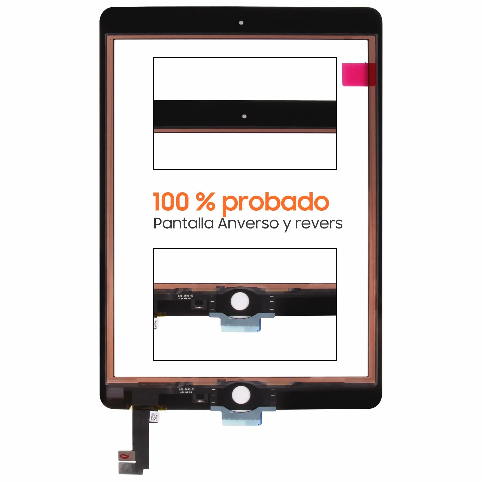 Schermo per iPad Air 2 9.7 A1566 A1567 Touch Screen per iPad Air 2nd Generazione Digitalizzatore Vetro Sensori Schermo Sostituzione Kit (nero)