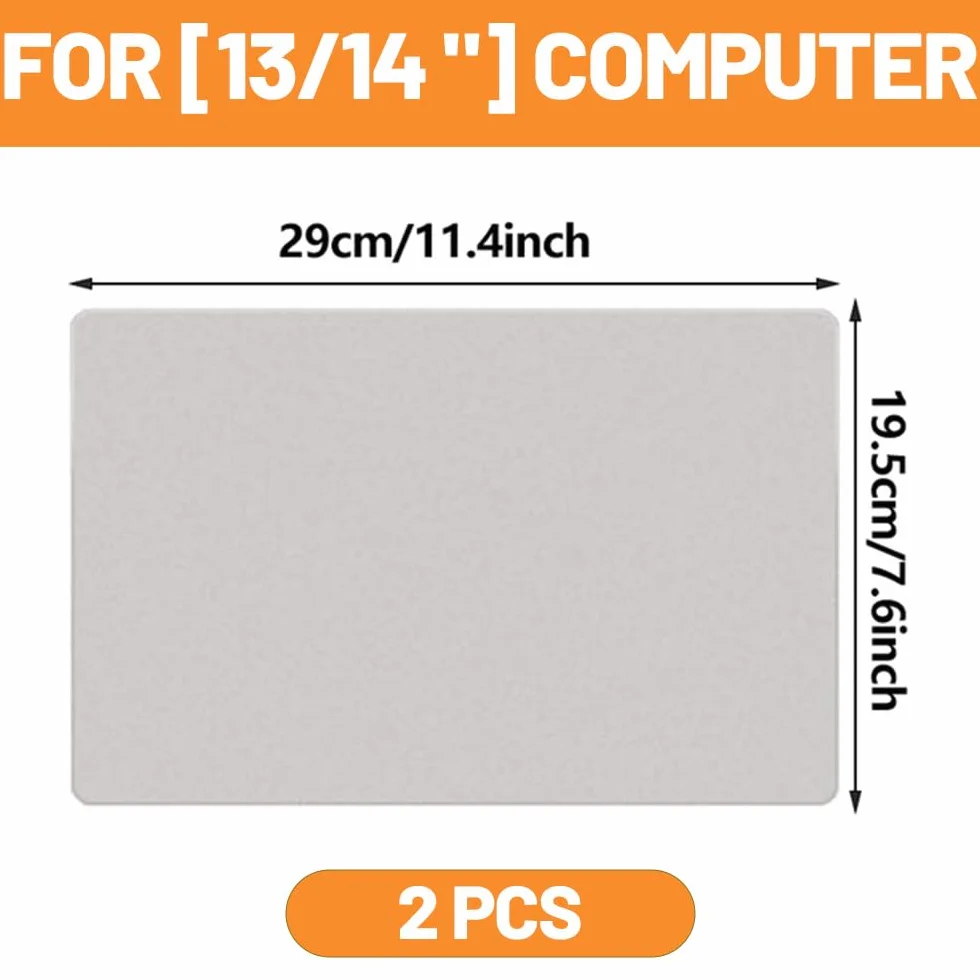 2 Pezzi Screen Protezione Imprint Tastiera Fodera In Microfibra E Panno Di Pulizia 13" Macbooks