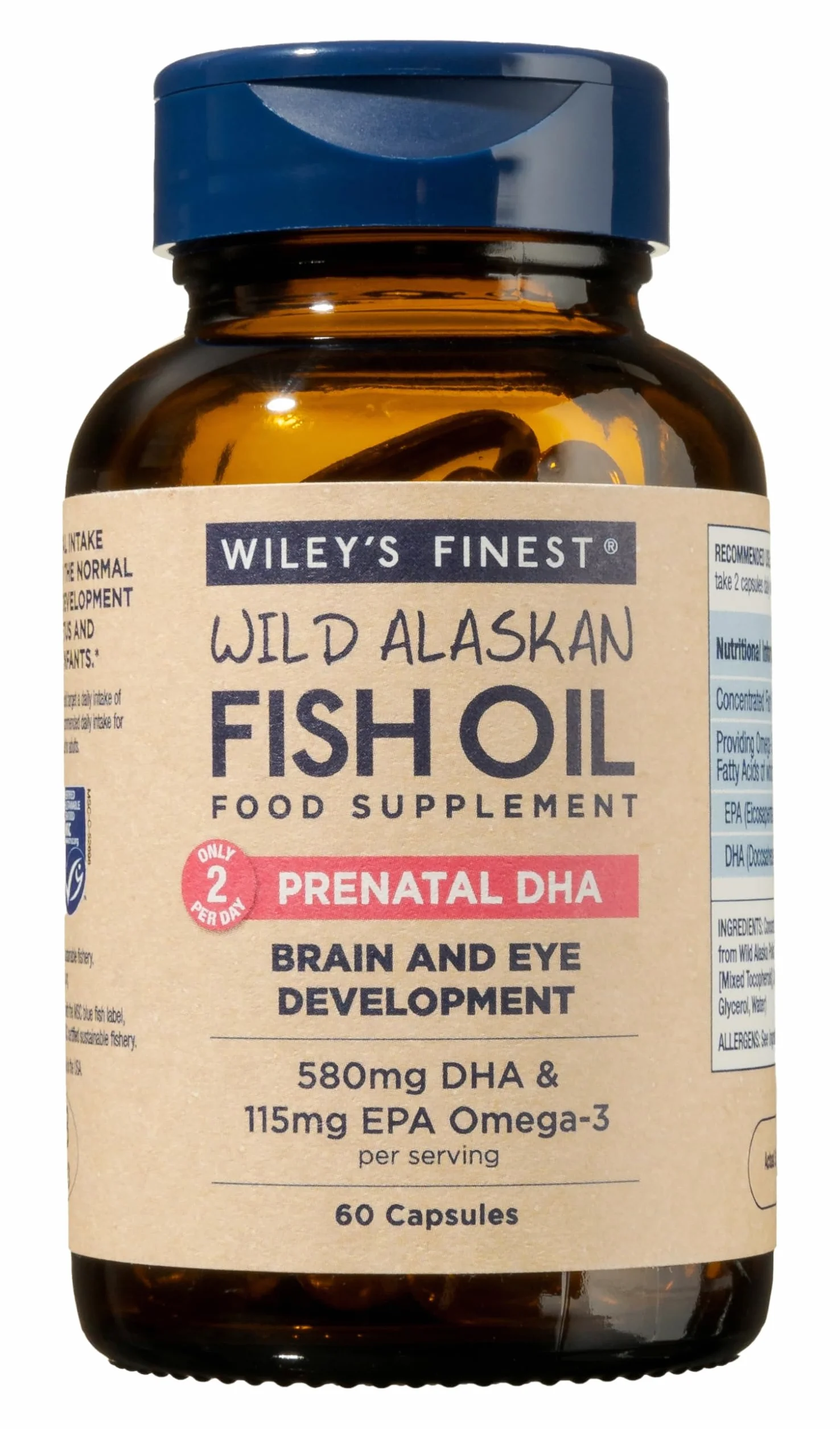Wiley's Finest DHA pre natale 720mg EPA&DHA 60 capsule