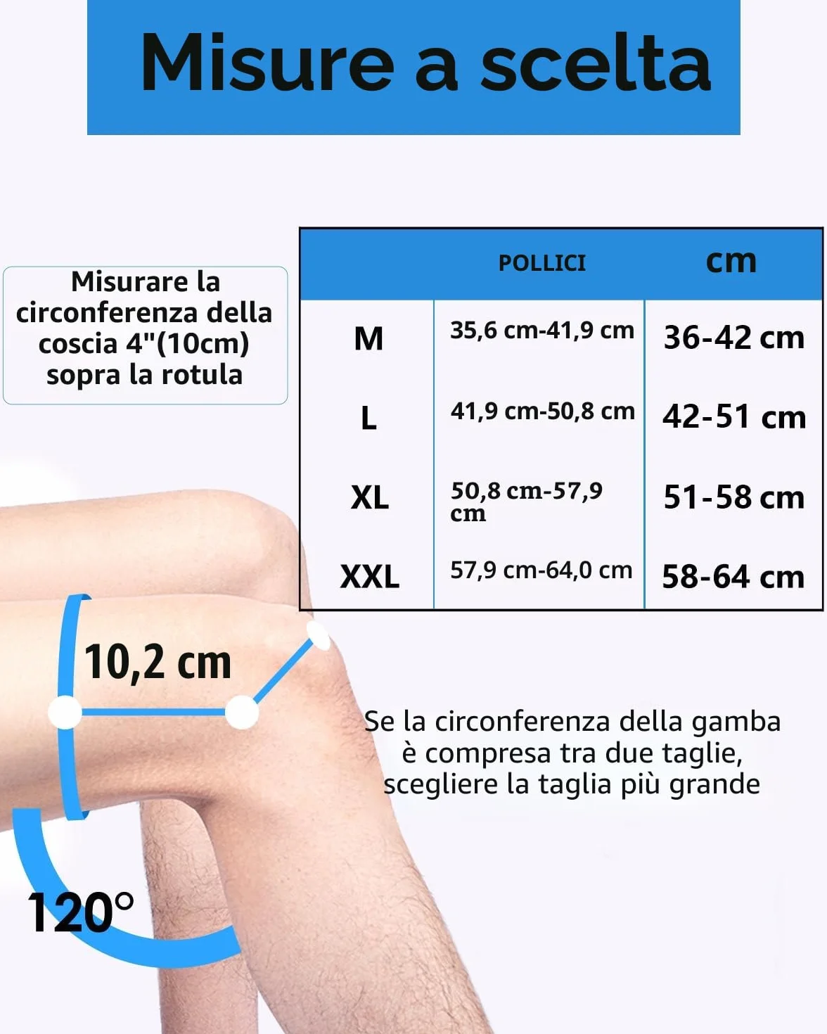 ABYON Ginocchiera Ortopedica Uomo Donna Artriti Menisco ACL Stabilizzatori Tripli Cintura Regolabile 360° Sollievo Dolore