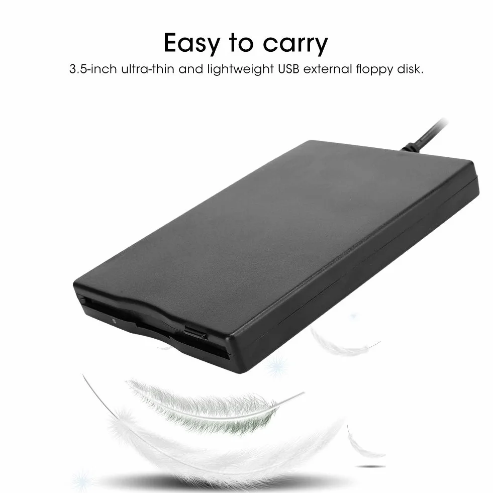 Unità floppy USB esterna portatile da 3,5 pollici per Windows 10/7/VISTA/Windows 8/XP/ME/2000/SE/98