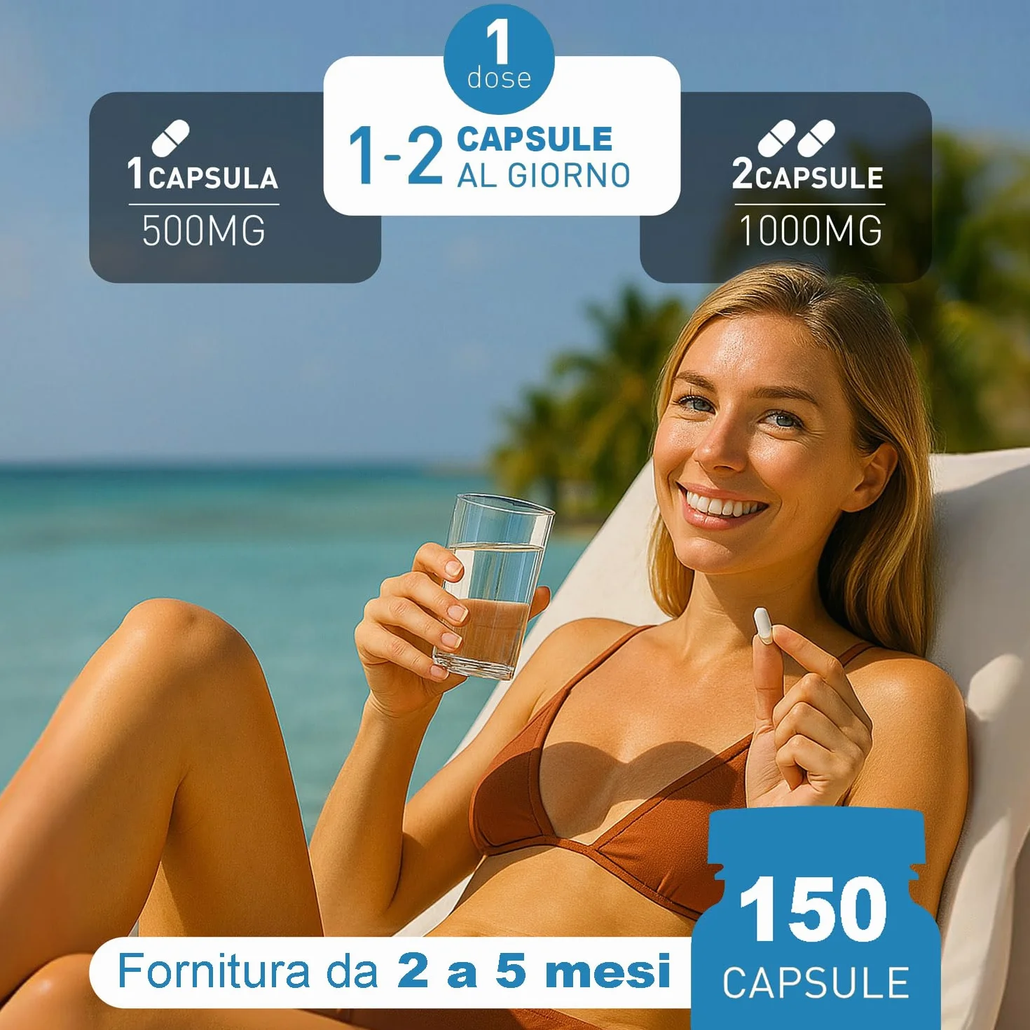 Diosmina Esperidina Alto Dosaggio 1000mg 150 Capsule Vegetali Integratore Microcircolo Circolazione