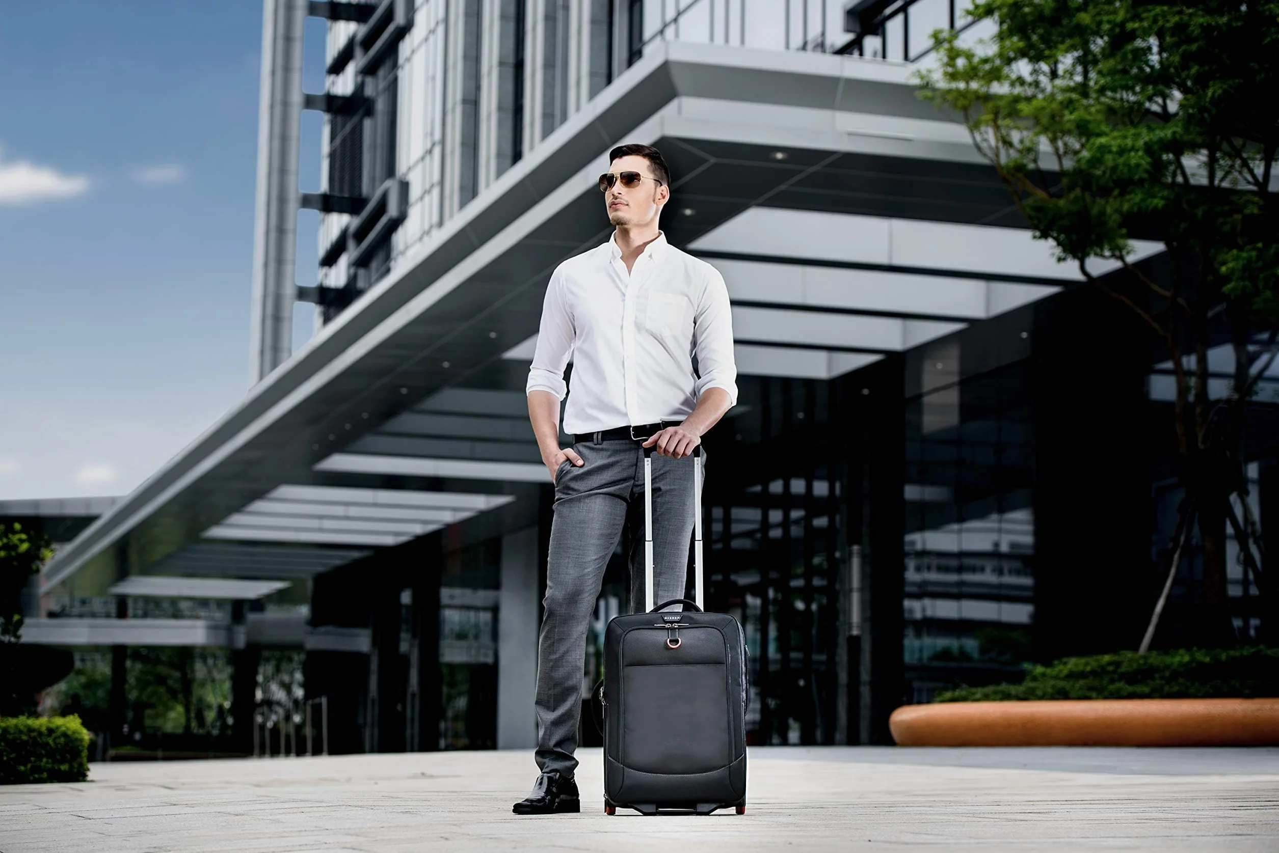 Everki Wheeled 420 Trolley per Laptop 18,4" – Bagaglio a Mano con Ruote, Custodia Rimovibile TSA, Borsa da Viaggio Business & Gaming – Nero