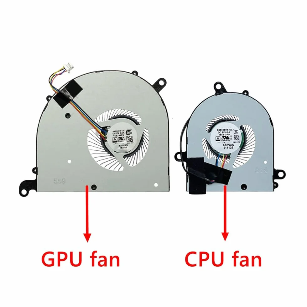 Replacement Laptop CPU Cooling Fan Compatible with MSI Prestige 15 A10SC A12UD MS-16S8 Quiet Cooler Fan BS5005HS-U3J BS5005HS-U3I (GPU fan)