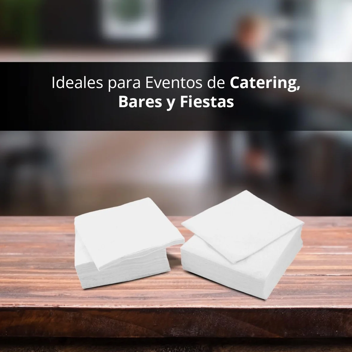 Hostelnovo Tovaglioli di Carta Bianca 2 Strati 30 x 30 cm Goffrata Bordo