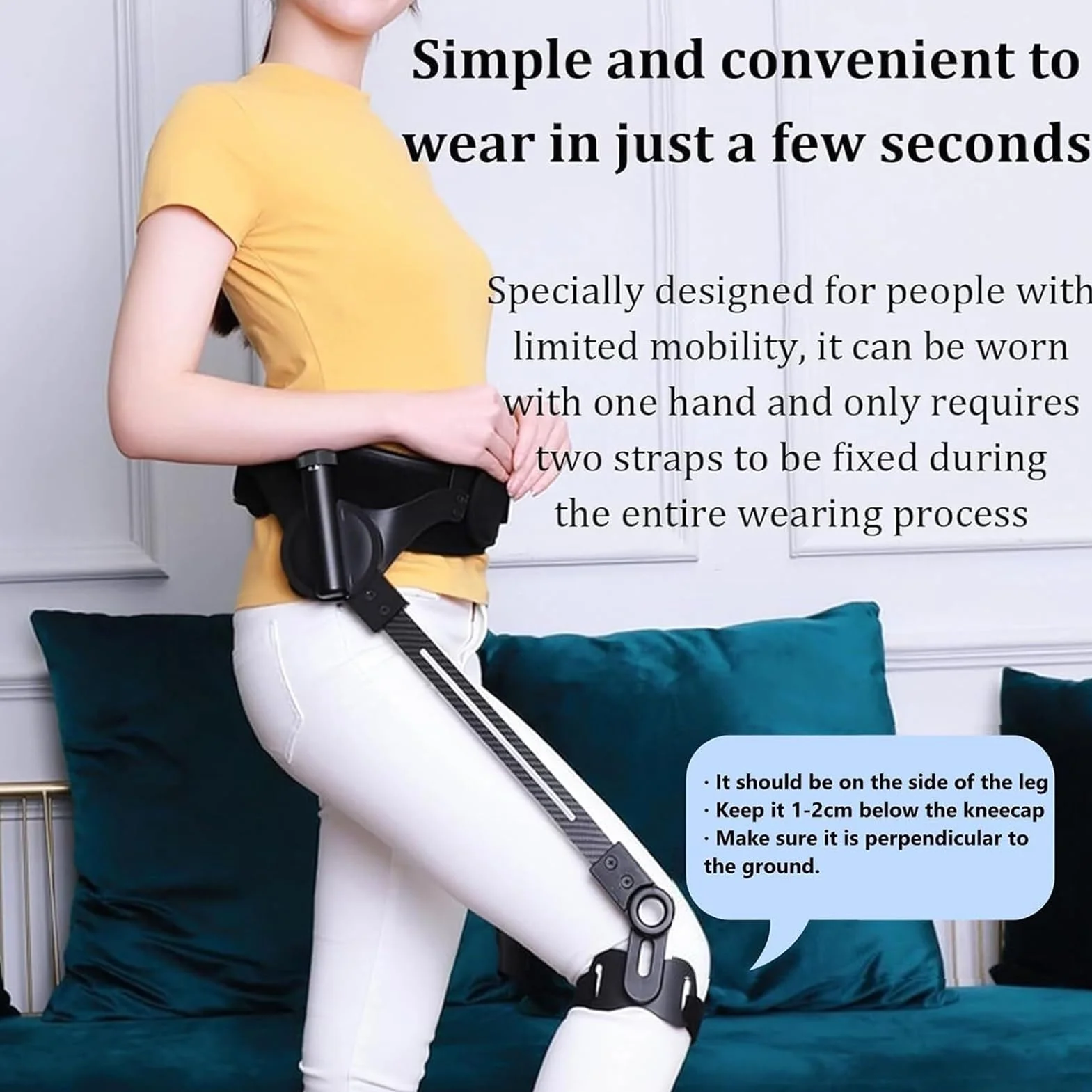 Esoscheletro per camminare, assistenza arti inferiori, supporto gambe per recupero e scale