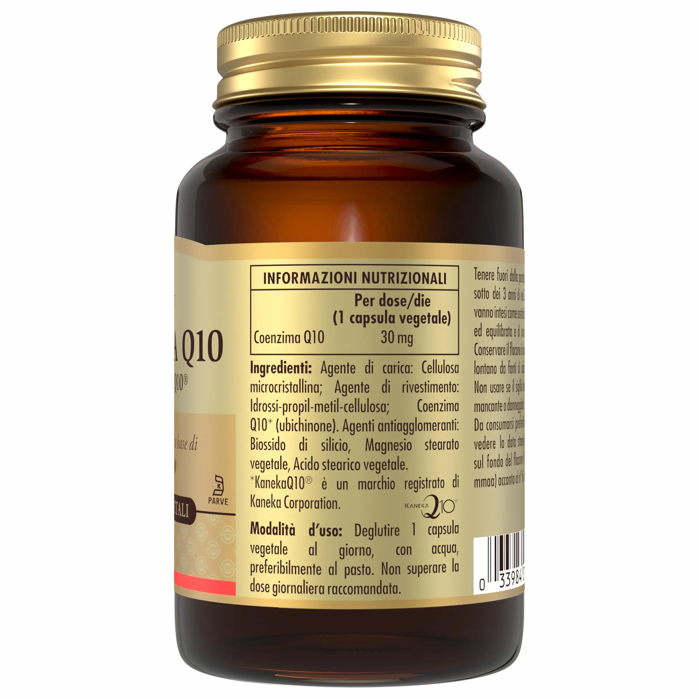 Solgar Coenzima Q10 30 capsule vegetali Ubichinone 30 mg