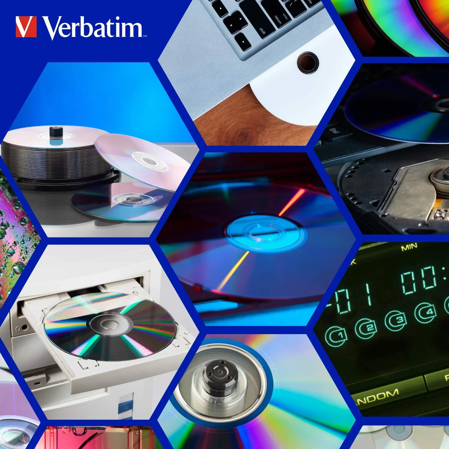 Verbatim DVD+R 16x Speed (photo inkjet printable) confezione da 50