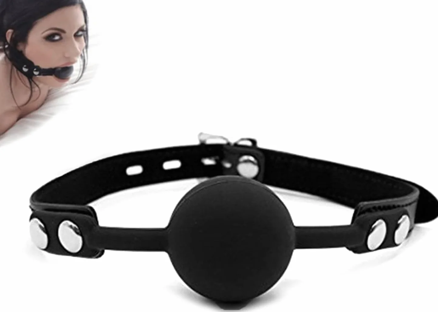Ball gag bavaglio bocca silicone fetish sadomaso