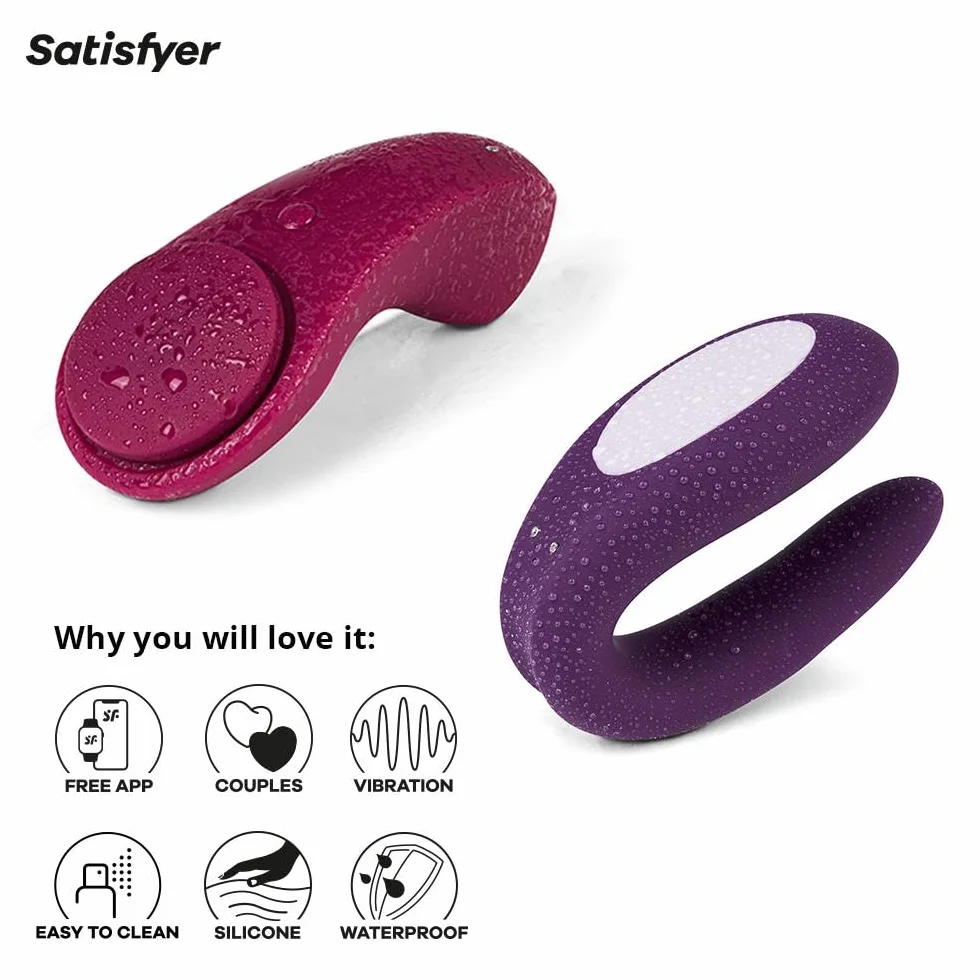 Satisfyer Partnerbox 1 Double Joy Sexy Secret sex toy app compatibili ricaricabili impermeabili