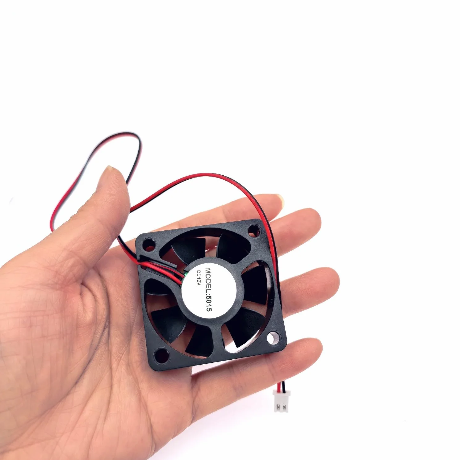 JZK 2PCS 50x50x15mm DC 12V mini ventola di raffreddamento 50mm con 2 pin, 6700 rpm, 0.12A, 5015 piccola ventola DC brushless 5cm per raffreddamento o ventilazione, ventola per stampante 3D