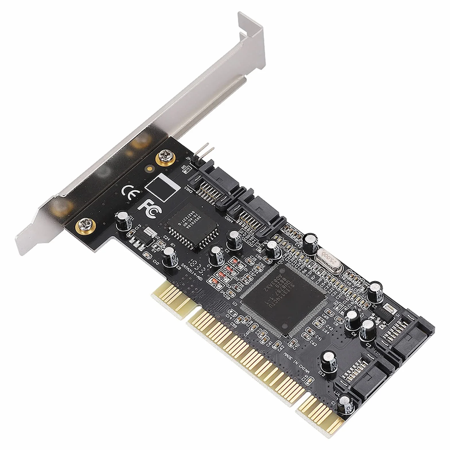 Controller Raid, Chipset PCI Sil3114 a 4 Porte SATA Interne 1 5 Pin PCI-to-SATA Scheda Raid Adattatore Gbps Chipset Scheda Raid con Dischi Rigidi di Supporto