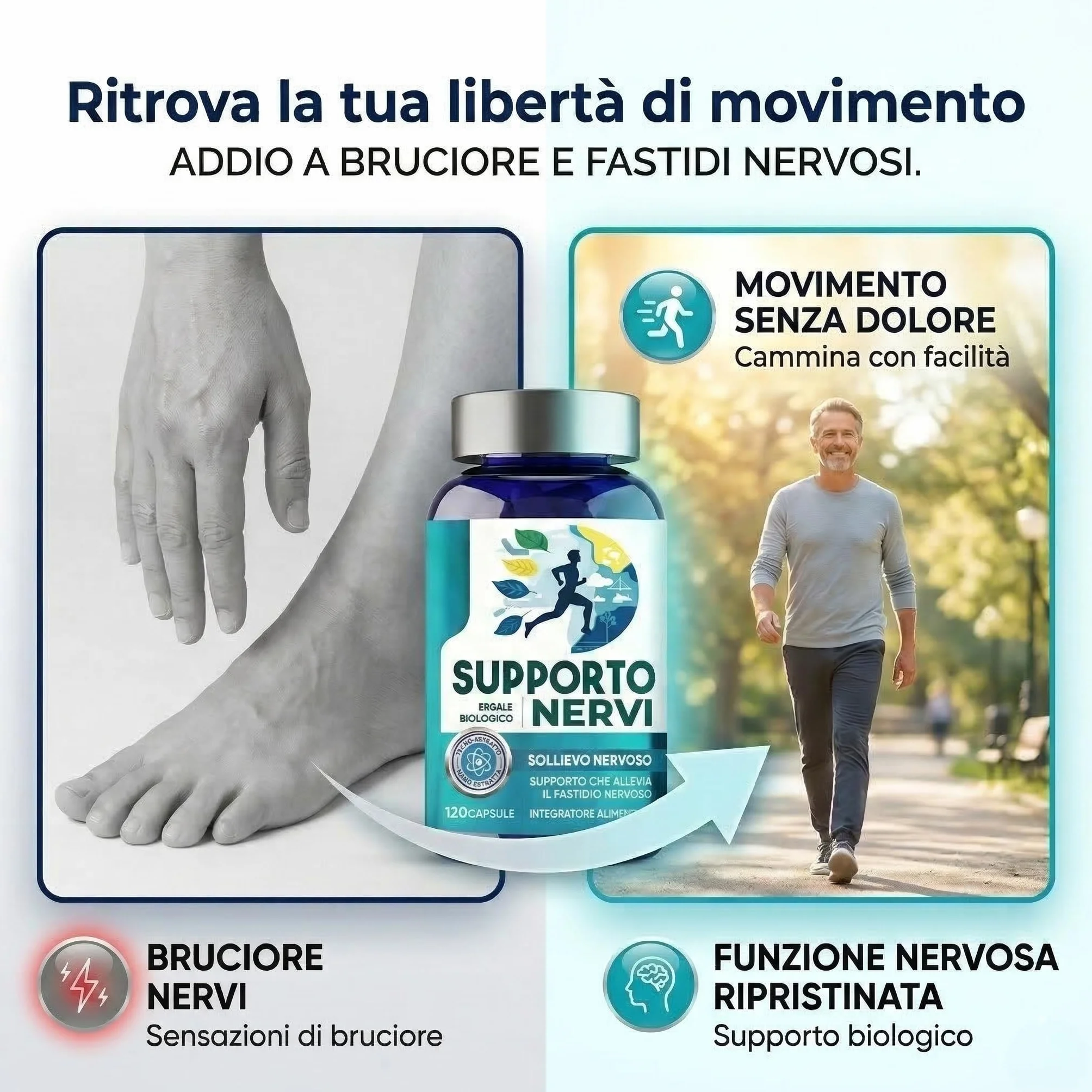 Acido Alfa Lipoico (ALA) 600mg Integratore Antiossidante Supporto Sistema Nervoso Benessere Metabolico