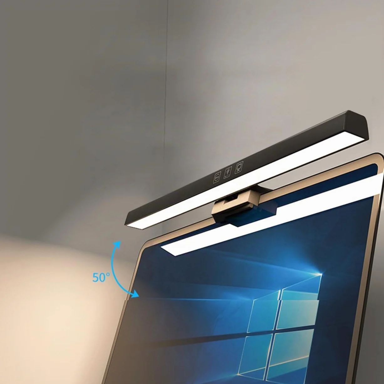 Computer Display Light Bar Schermo Protezione occhi LED Lampada da scrivania USB Lettura 3 modalità di luce Regolare la luminosità LE11 Nero