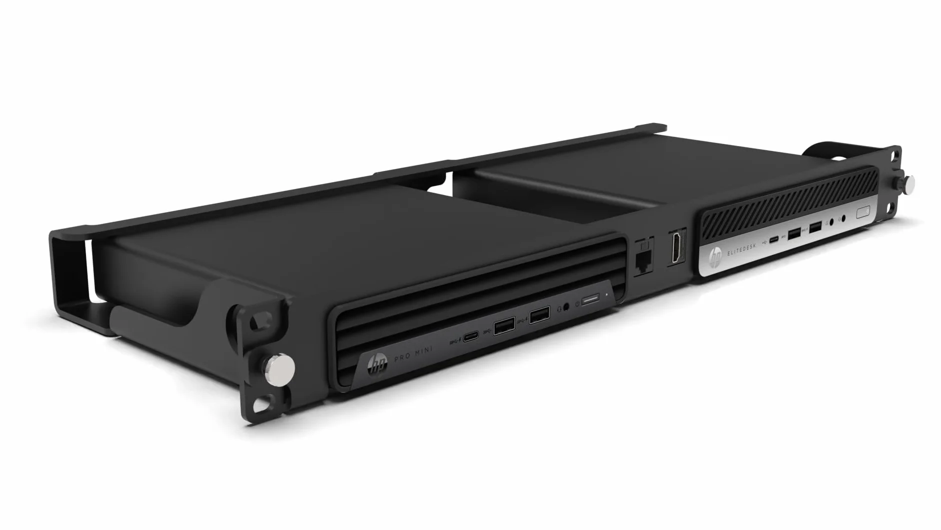 Montaggio a rack 19" 1U per 2X HP Mini