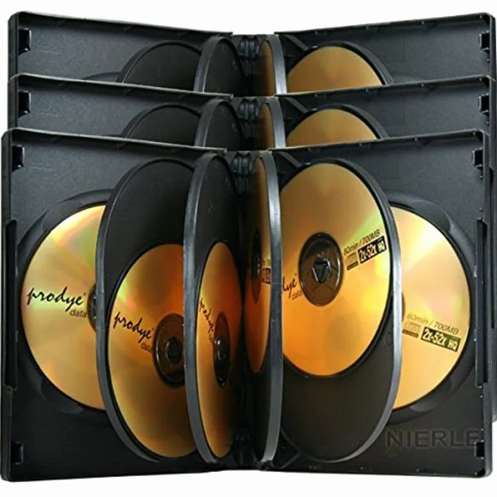 MediaRange BOX35-8 Custodia Jewel 8dischi Nero Custodia CD/Dvd