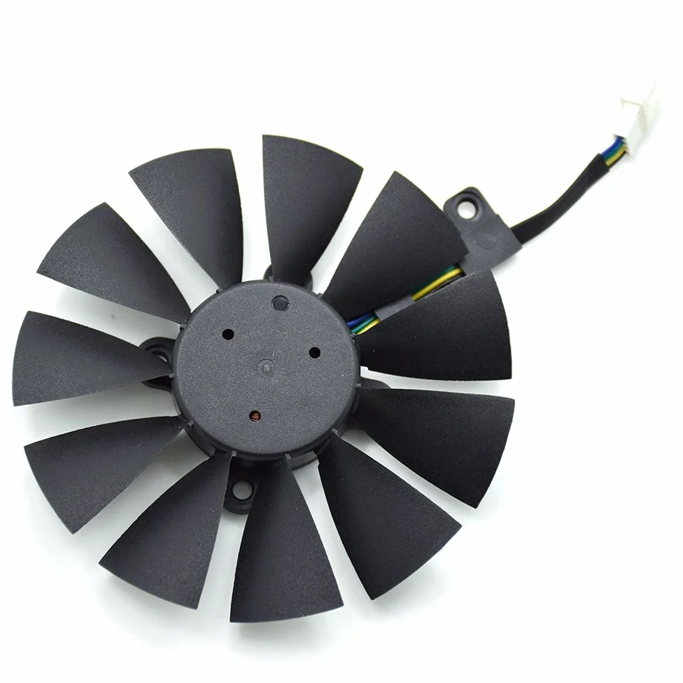 T129215SU - Ventola per scheda grafica ASUS STRIX GTX980Ti GTX970 GTX1070 GTX 1080 STRIX R9 390X R9-390, 12 V, 0,5 A, 87 mm, 4 pin