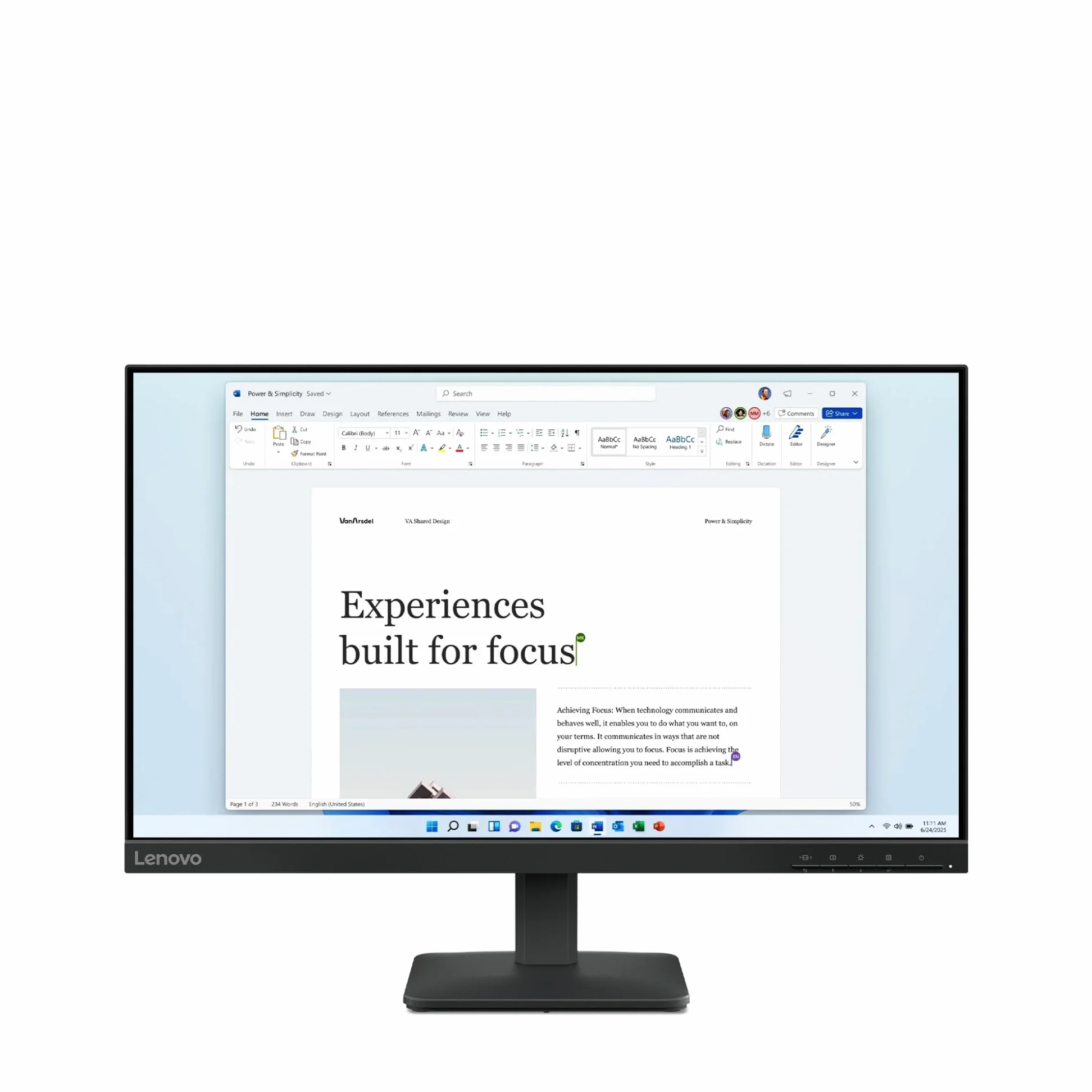 Lenovo L24-4e - Schermo 23.8'' FHD (IPS, 100 Hz, 4 ms, HDMI+VGA, cavo HDMI), nero
