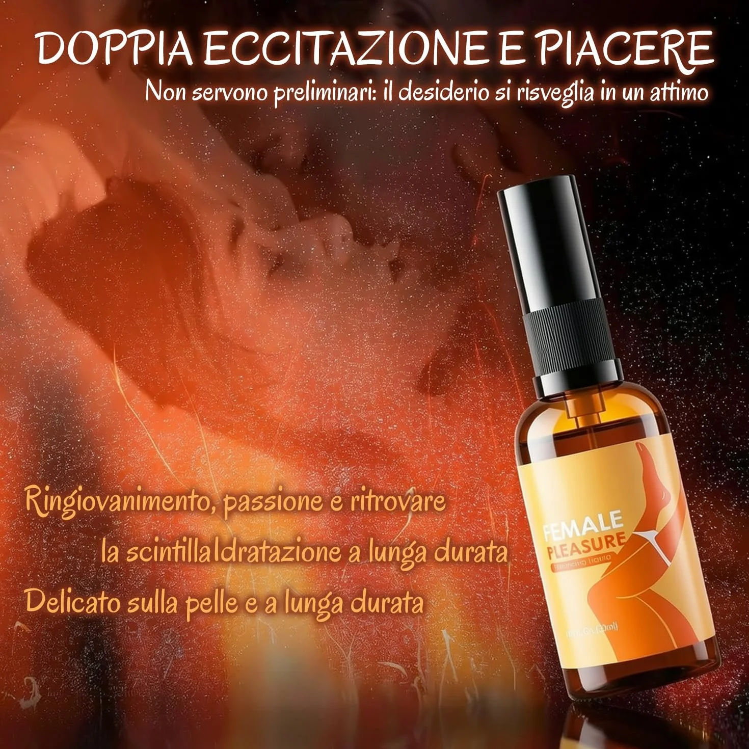 Liquido per il piacere femminile stimolante massaggio di coppia 30ml compatibile preservativi lattice