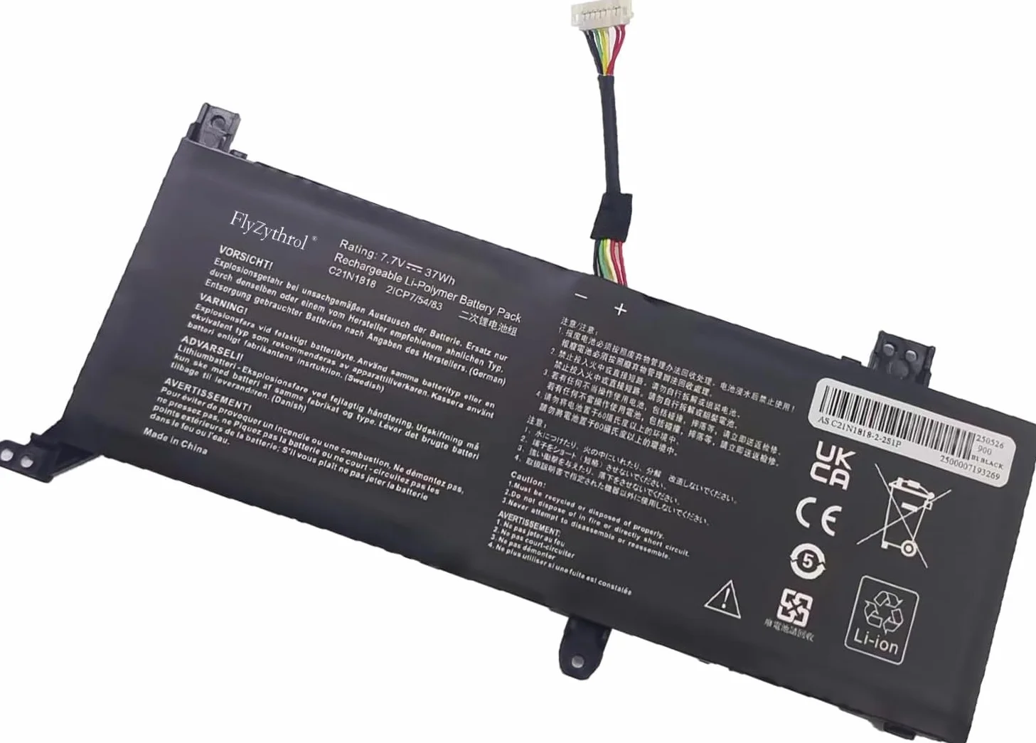 37Wh C21N1818-2 Batteria portatile compatible con asus vivobook 14 X412 X412D X412DA X412DK X412F X412FA X412FJ X412FL X412UA X412U X412UB X412UF X412J X412JA A412 A412D B21N1818-2 serie