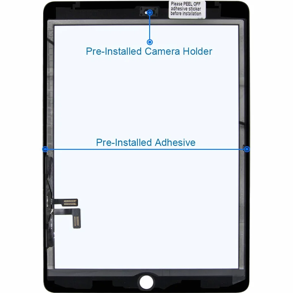 MMOBIEL Digitizer compatibile con iPad 5 2017 (nero) display touch screen da 9,7 pollici, con attrezzi inclusi
