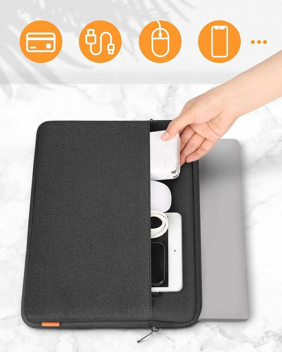 Inateck Custodia per Laptop Compatibile con 15,6 Pollici Notebook
