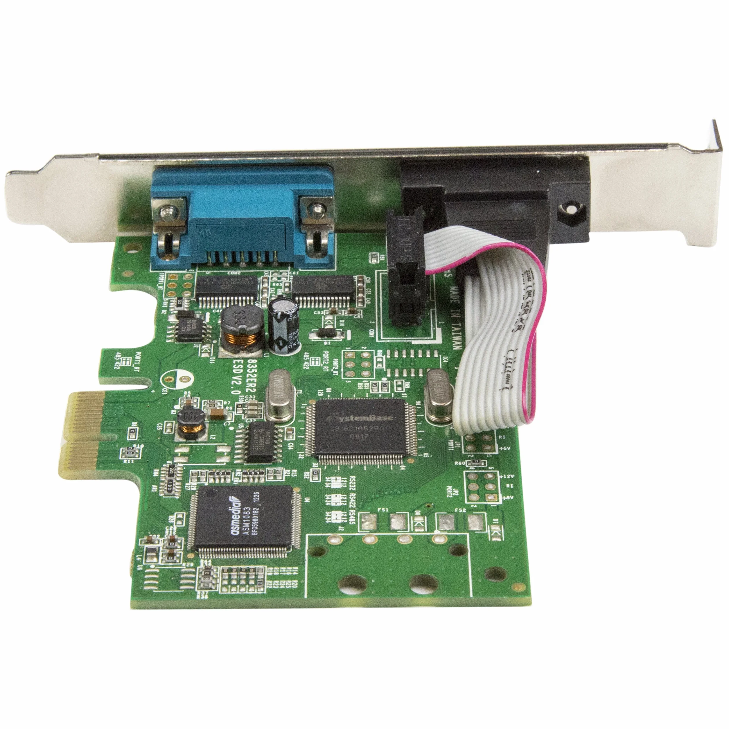 StarTech.com Scheda Seriale PCI Express da 2 porte DB9 con UART 16C1050, RS232