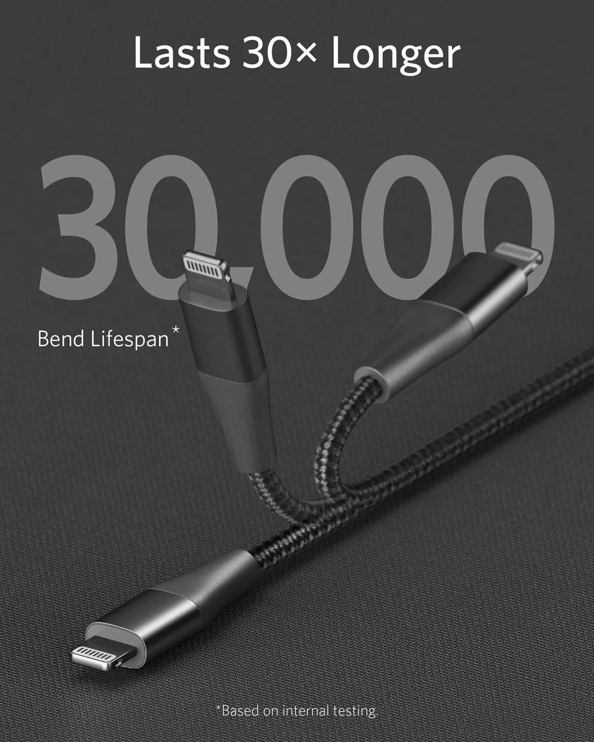Anker PowerLine+ II USB-C & Lightning Cable MFi Certified USB PD Compatible iPhone 14/13/12/SE Compatible (0.9m Black)