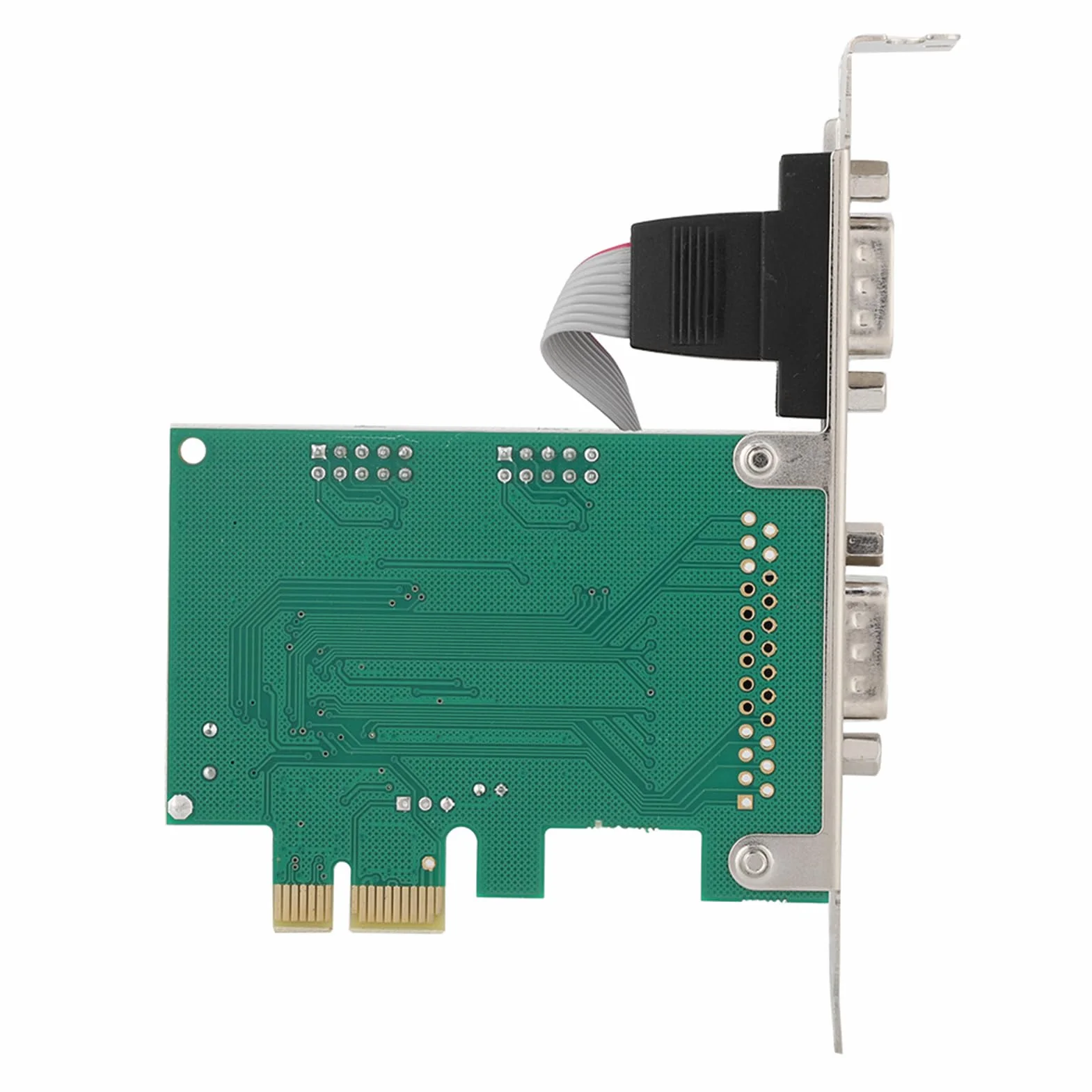 Scheda di espansione seriale a basso profilo a 2 porte, porta seriale RS-232 standard, adattatore porta COM da PCI Express a industriale DB9 RS232