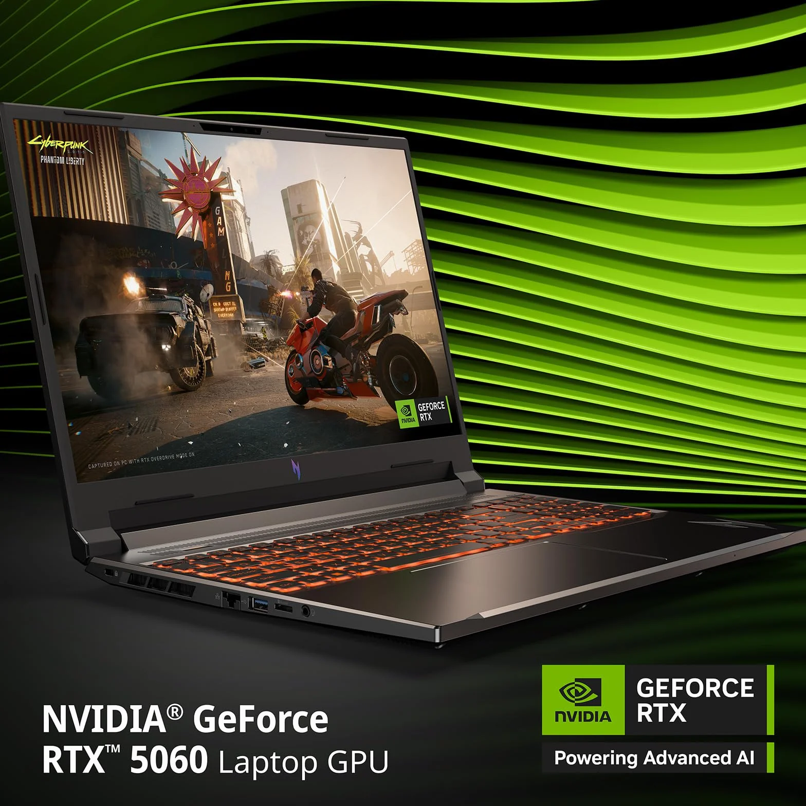 Acer Nitro V 16 AI ANV16-42-R0BK Notebook Gaming, NVIDIA GeForce RTX 5060 8 GB GDDR7, Processore AMD Ryzen™ 7 260, Ram 16 GB DDR5, 1024 GB SSD, Display 16" WUXGA IPS 180 Hz, Windows 11 Home