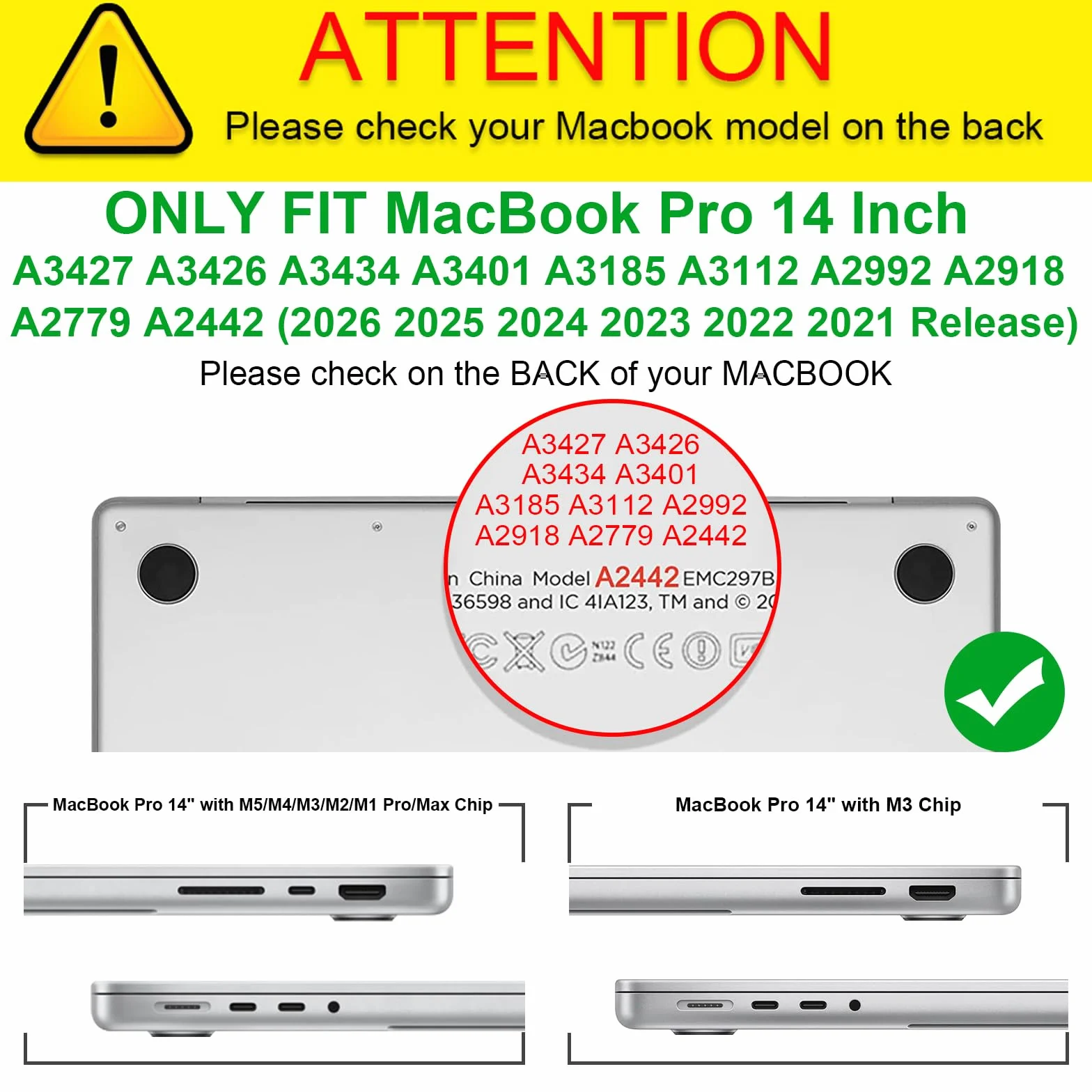 FINTIE Custodia Compatibile con MacBook Pro 14 Pollici M5 M4 M3 M2 M1 Pro/Max (2026-2021, A3426 A3427 A3434 A3112 A3401 A3185 A2992 A2918 A2779) - Cover Rigida Protettivo Guscio Case, Trasparente