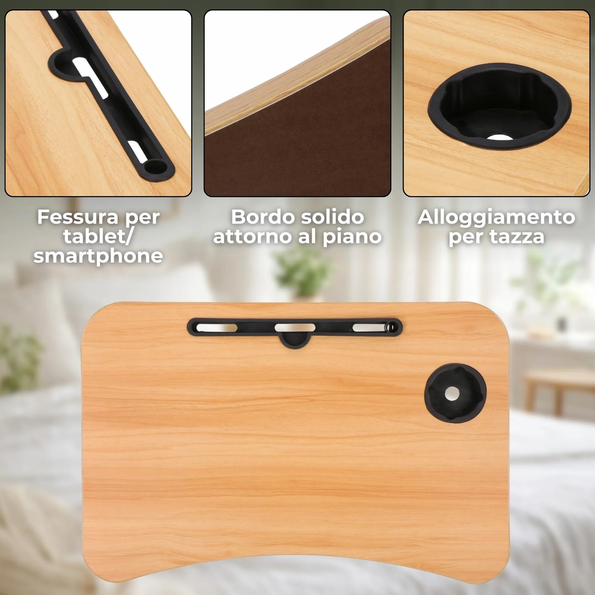 SPRINGOS Tavolo pieghevole per computer portatile