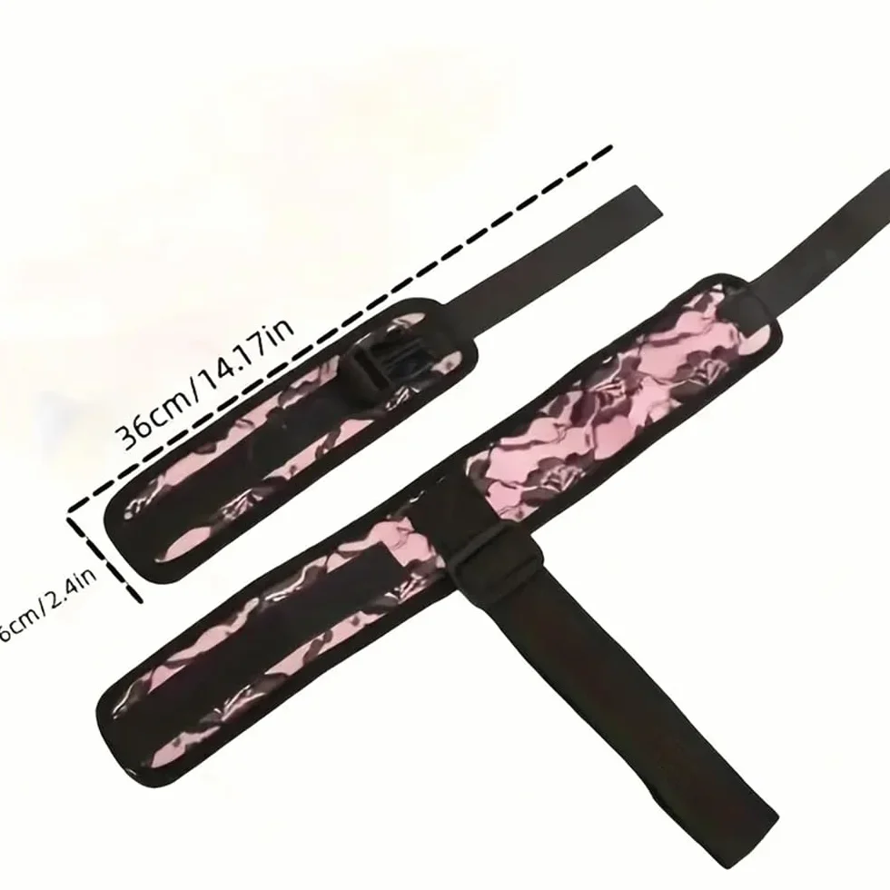 Accessorio per coppia da donna giocattolo regolabile sexy in pelle Boňdàgé con benda sugli occhi per cosplay