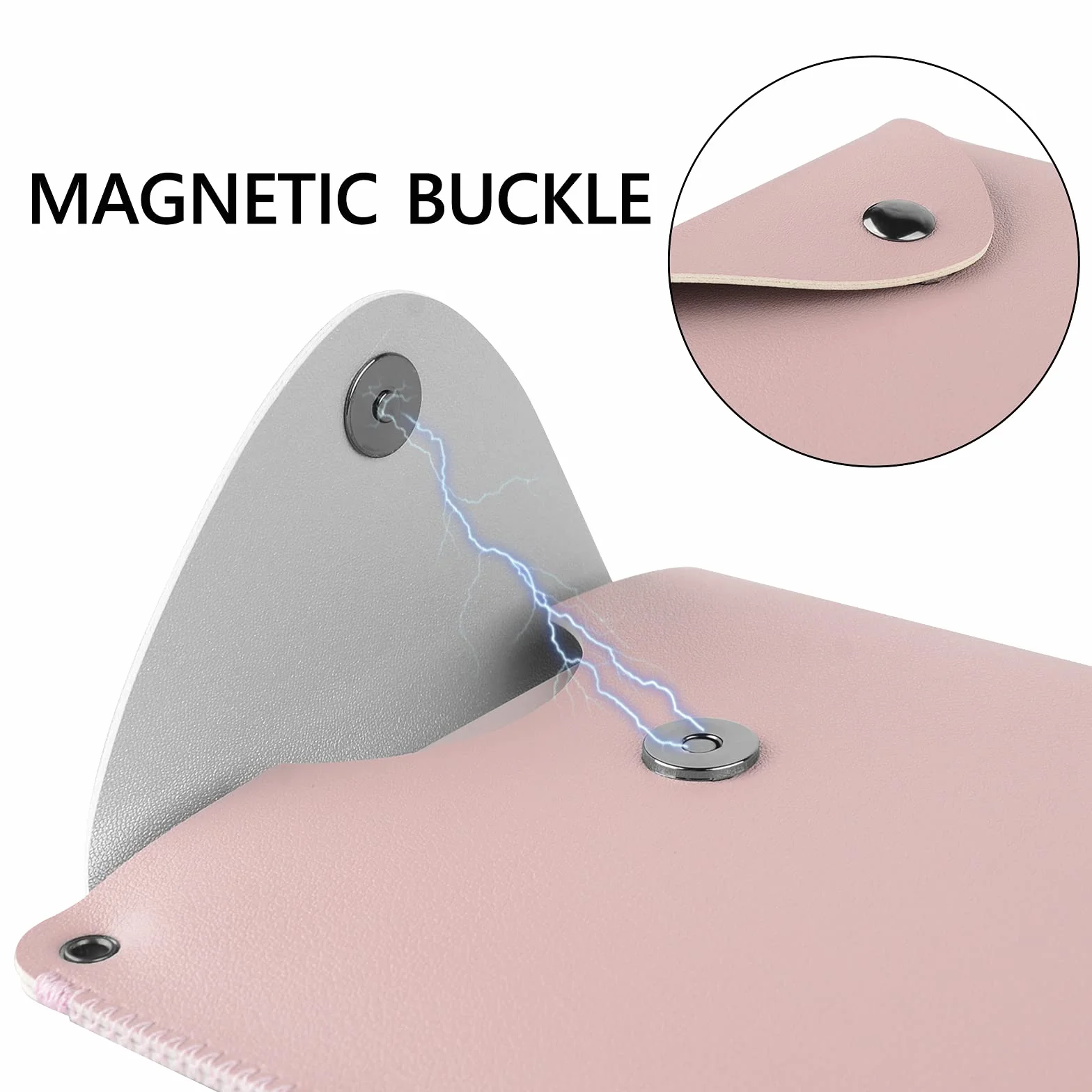 Linkidea Custodia protettiva per tastiera in similpelle vegana compatibile con Logitech K380, Logitech Pebble Keys 2 K380s, Logitech Keys-to-GO 2, Magic Keyboard (Rosa)