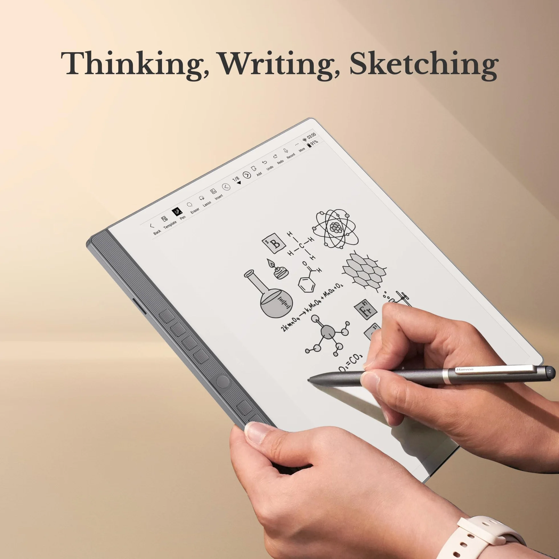 Penstar eNote 2 Paper Tablet 10.3" 300 PPI E-Ink Writing Tablet 4G 128GB Digital Notebook AI Voice-to-Text