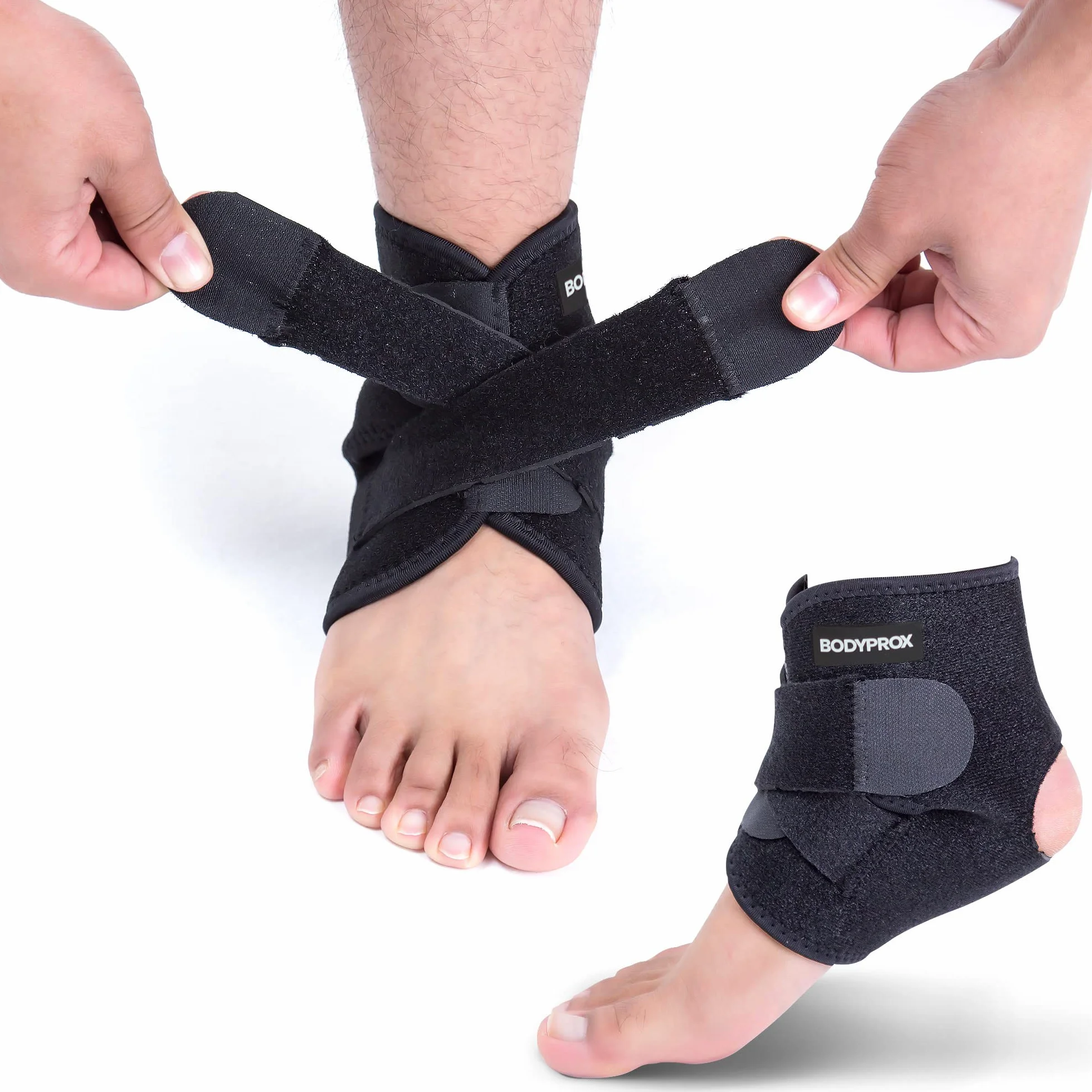 Bodyprox Cavigliera Manicotto In Neoprene Traspirante Avvolgimento Regolabile