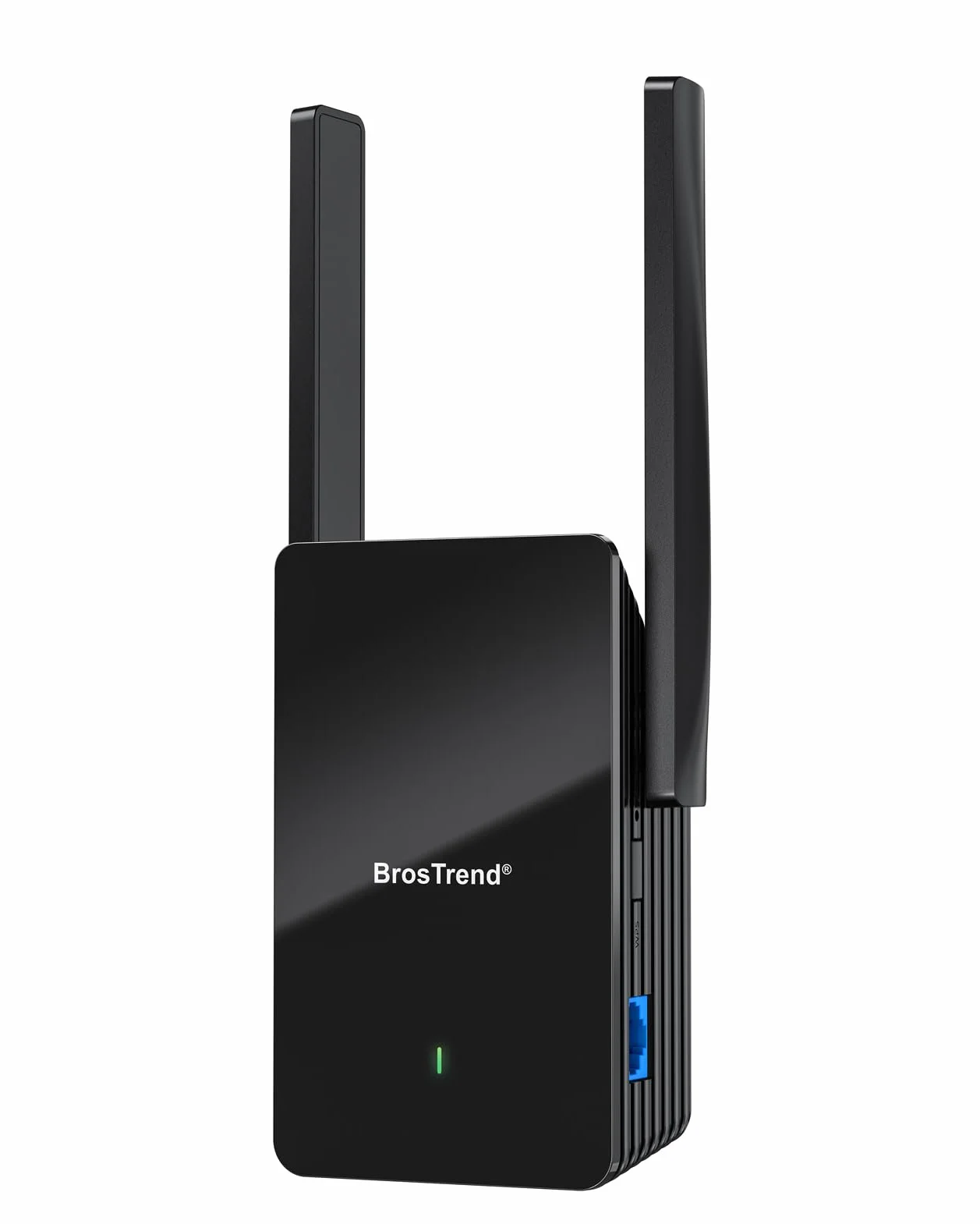 BrosTrend WiFi 6 AX1500 Ripetitore WiFi Potente per Casa, Dual Band Wi-Fi Extender, Amplificatore Segnale Range, Repeater Wi-Fi con 1 Porta Gigabit Ethernet Compatibile con Tutti i Box Internet.