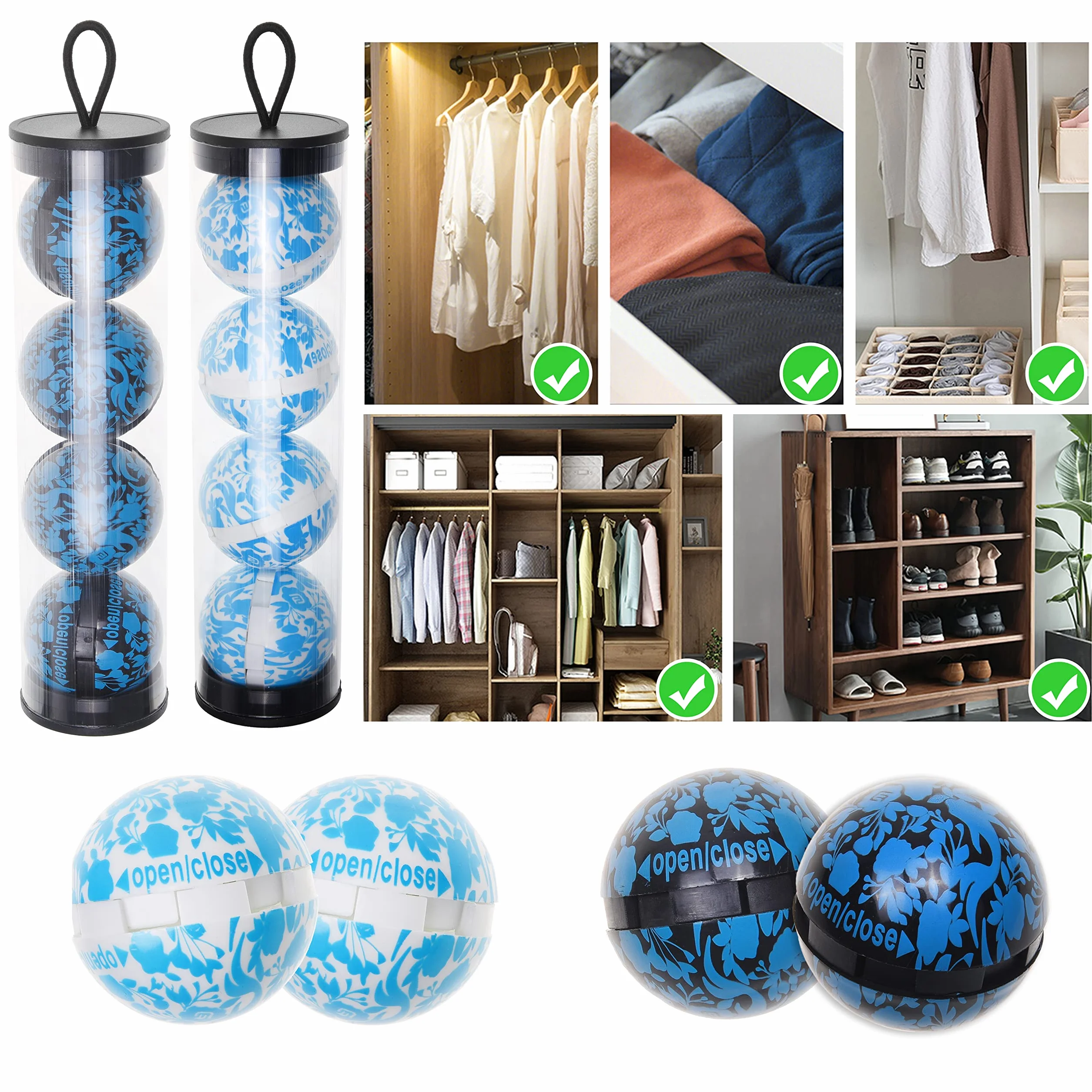 Eco-Fused Palline deodoranti Scarpe da Ginnastica Confezione da 8 Neutralizza l'odore del Sudore Oceano Lino