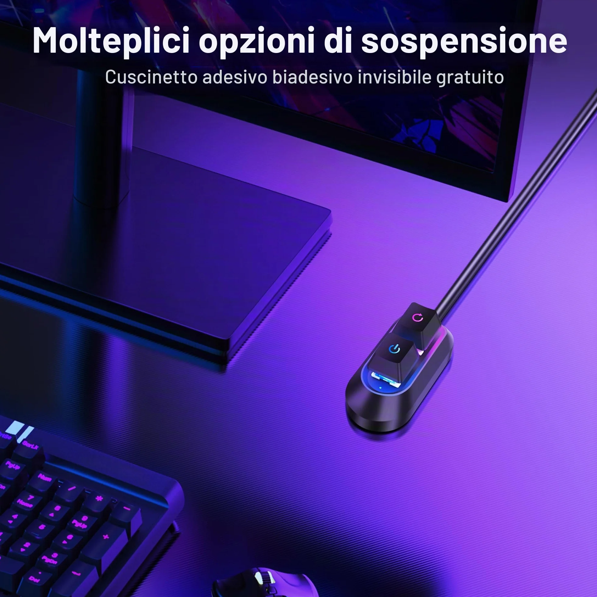 SinLoon Pulsante di alimentazione esterno per computer desktop interruttore PC 2M