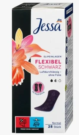 Jessa Salvaslip Normal 28 pezzi nero