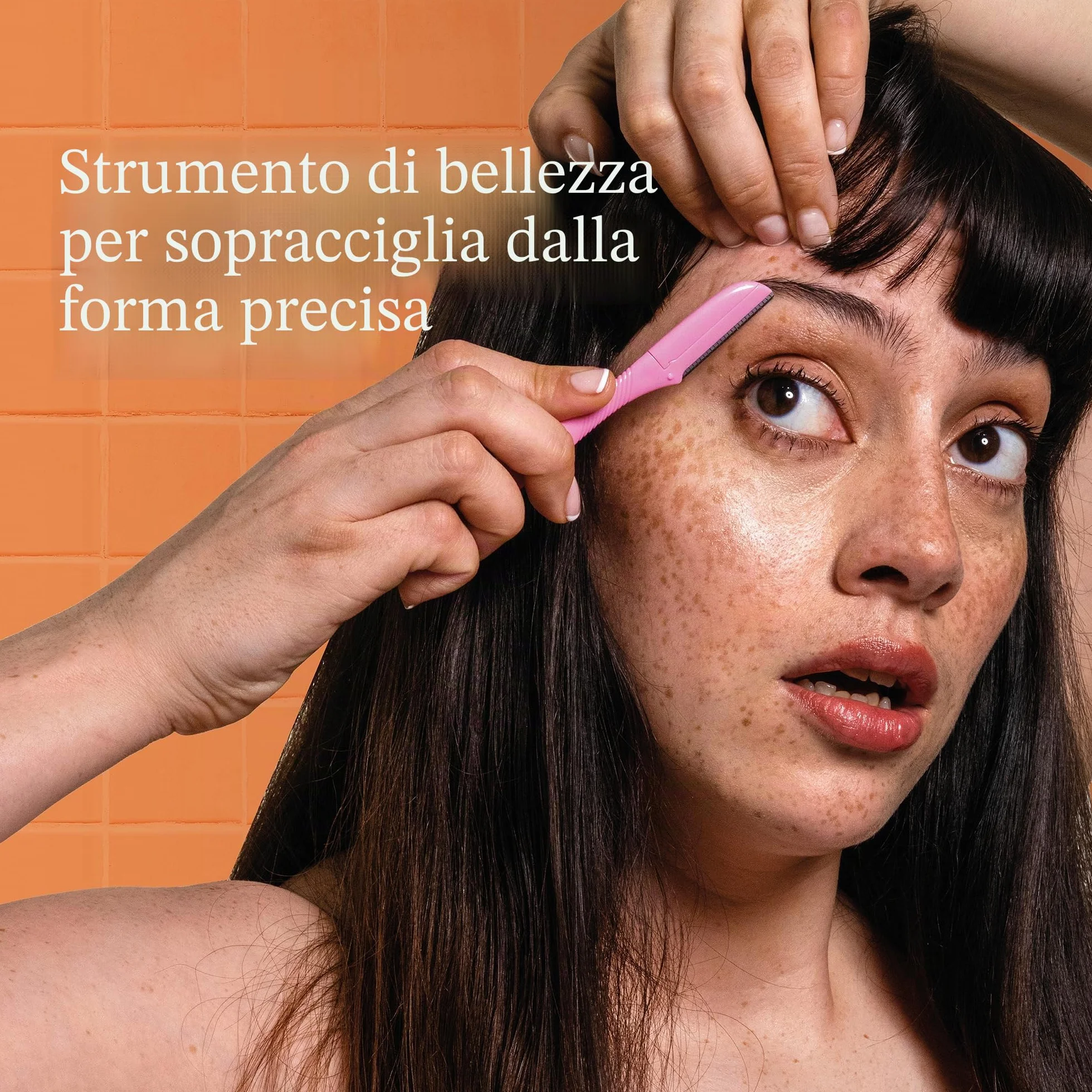 Wilkinson Sword Eyebrow Shaper - Rasoi Per Epilazione Sopracciglia E Viso Donna - 3 Unità, Rosa, 20 G