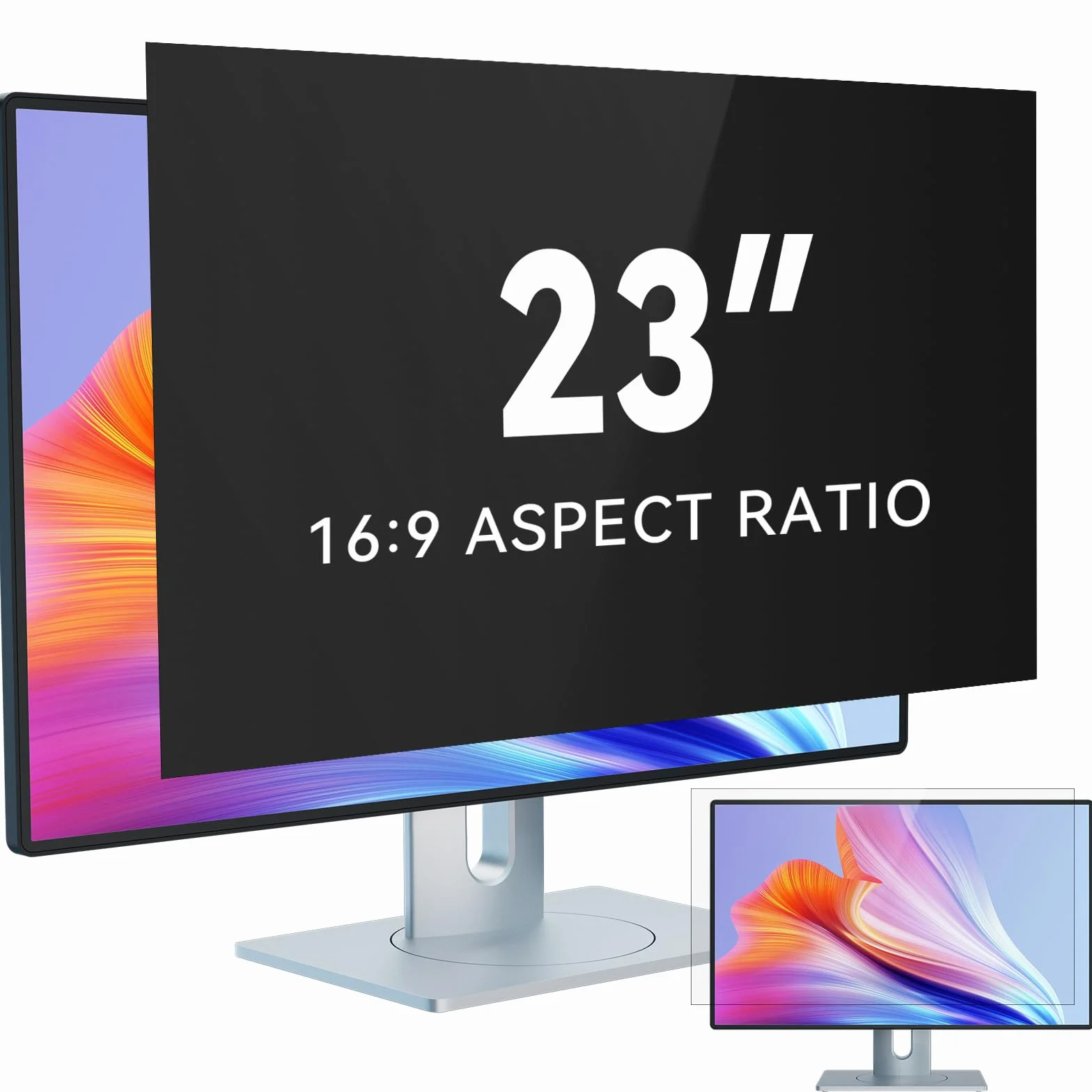 IPROKKO Pellicola protettiva per la privacy per computer da 23 pollici, per monitor 16:9, rimovibile, anti-abbagliamento, protezione per la privacy, per Dell Acer Lenovo Asus da 23 pollici
