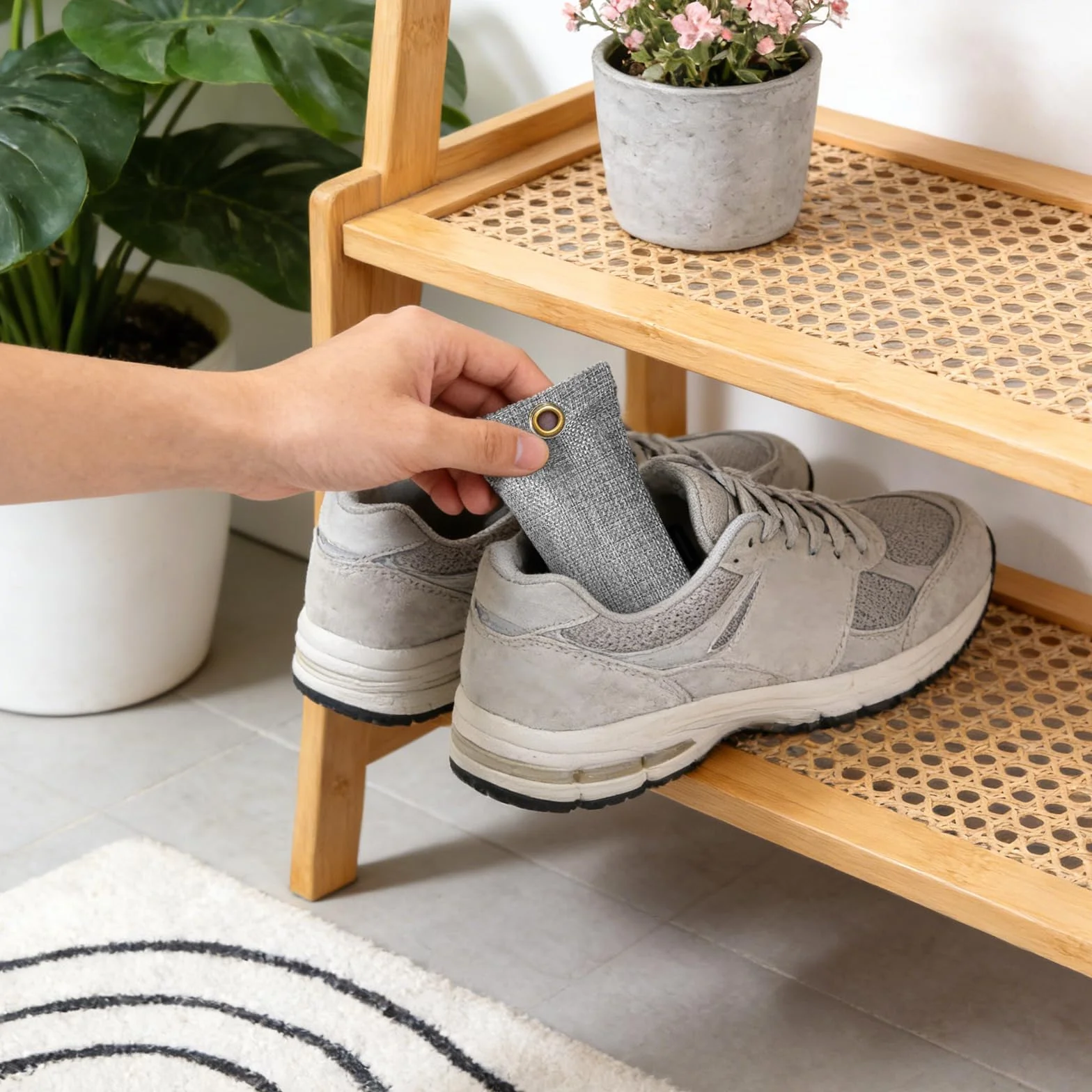 Eliminatore di odori al carbone attivo 4 assorbitori per scarpe auto camera guardaroba